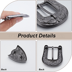 1Pc Belt Alloy Buckle Sets&nbsp;FIND-GF0008-76B