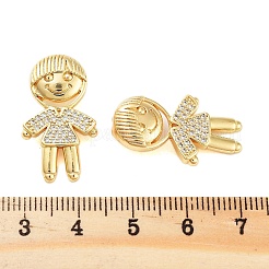Rack Plating Brass Clear Cubic Zirconia Pendants&nbsp;KK-S379-09G-A