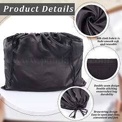 2Pcs Polyester Satin Pouches&nbsp;ABAG-BBC0001-18B