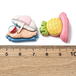 Summer Theme Opaque Resin Cabochons&nbsp;CRES-I046-03