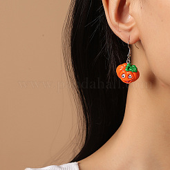 Acrylic Pumpkin Dangle Earrings&nbsp;VP7124