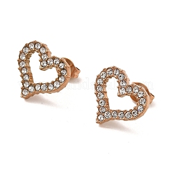 PVD Vacuum Plating 304 Stainless Steel Stud Earring&nbsp;EJEW-C099-05RG