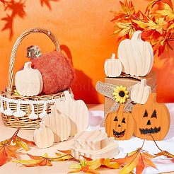 12Pcs 3 Style Halloween Theme Unfinished Wood Decorative Supplies&nbsp;DIY-OC0004-14