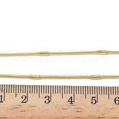 2MM Brass Round Snake Chain Necklaces for Women&nbsp;NJEW-K271-08G