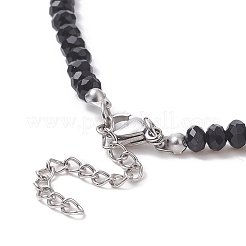 Glass & Non-magnetic Synthetic Hematite Bead Necklaces&nbsp;NJEW-JN04287