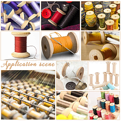 20Pcs 5 Styles Wood Bobbins&nbsp;WOOD-WR0001-21