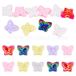 10Pcs UV Plating Opaque Acrylic Beads&nbsp;OACR-TA0004-08