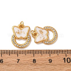 304 Stainless Steel Rhinestone Pendants&nbsp;STAS-U061-11G