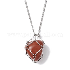 Non-Tarnish Stainless Steel Macrame Pouch Empty Stone Holder for Necklace Makings&nbsp;NJEW-JN04823-01