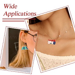 18Pcs 9 Styles Tourism Theme Alloy Enamel Pendants&nbsp;FIND-CJ0004-66