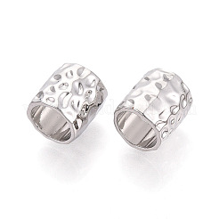 Textured Alloy Large Hole Beads&nbsp;PALLOY-T091-43P