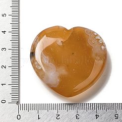 Natural Carnelian Love Heart Ornaments&nbsp;DJEW-Z007-01B