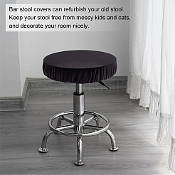 Fiber Stretch Round Bar Stool Covers&nbsp;AJEW-WH0307-33A
