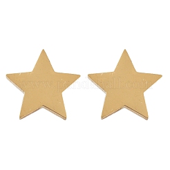 Ion Plating(IP) Star 304 Stainless Steel Stud Earrings&nbsp;EJEW-Z040-58G
