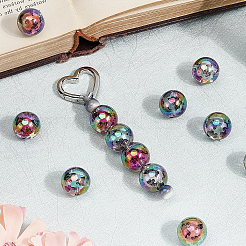 20Pcs UV Plating Acrylic Printed Beads&nbsp;TACR-SC0001-46C