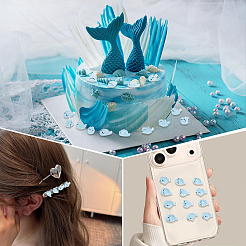 48Pcs 4 Styles Luminous Resin Seal Figurine&nbsp;DJEW-CP0001-46B