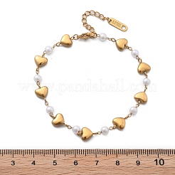 Ion Plating(IP) 304 Stainless Steel Link Bracelets for Women&nbsp;BJEW-P345-08G