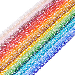 20 Strands 20 Colors Electroplate Glass Beads Strands&nbsp;EGLA-TA0013-11