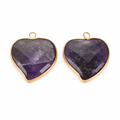 Natural Amethyst Pendants&nbsp;G-N326-124A