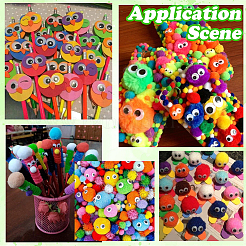 150Pcs Polyester Pom Pom Ball&nbsp;DIY-SC0031-33F