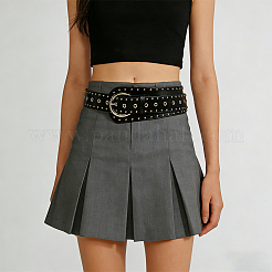 Imitation Leather with Alloy Rivets Chain Belts&nbsp;AJEW-WH20006-449A