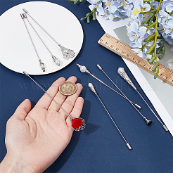 8Pcs 8 Styles Brass Brooch Pin&nbsp;JEWB-DR00021