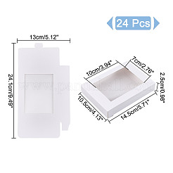Rectangle Paper Biscuit Boxes with Clear Window&nbsp;CON-WH0107-02C-02