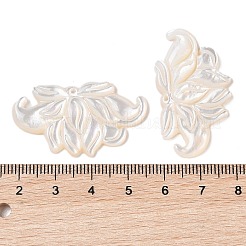 Natural White Shell Carved Pendants&nbsp;SSHEL-C012-04