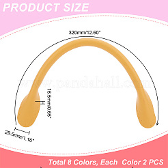 16Pcs 8 Colors PU Imitation Leather Bag Handles&nbsp;FIND-PH0009-90