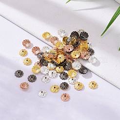Brass Flower Bead Caps&nbsp;X-KK-O043-02