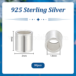 90Pcs 925 Sterling Silver Spacer Beads&nbsp;FIND-PH0059-78A