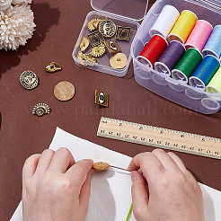 16Pcs 4 Styles 1-Hole Alloy Shank Buttons&nbsp;FIND-AR0006-59