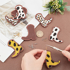 DIY Boot Dangle Earring Making Kit&nbsp;DIY-OC0009-74
