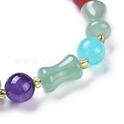 Natural Jade Stretch Charm Bracelets&nbsp;BJEW-I260-09