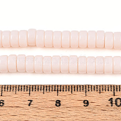 Opaque Solid Color Glass Beads Strands&nbsp;GLAA-N026-3x6mm-01