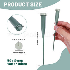 50Pcs Plastic Flower Water Tubes&nbsp;AJEW-GL0002-96A