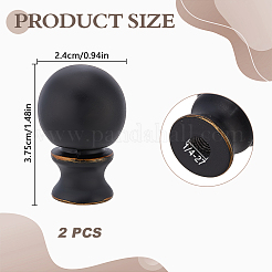 2Pcs Zinc Alloy Ball Lamp Finials for Lamps Top Knob&nbsp;FIND-DR0002-26