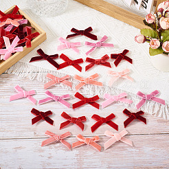 54Pcs 9 Colors Velvet Bowknot Costume Accessories&nbsp;DIY-TA0012-09B