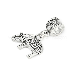 Rack Plating Brass European Dangle Charms&nbsp;KK-R200-09AS-02