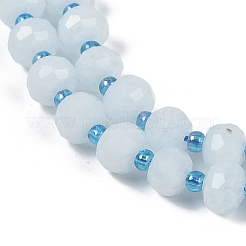 Natural Dyed White Jade Beads Strands&nbsp;G-H057-A22-13