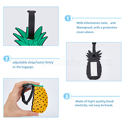 12Pcs 12 Style Plastic & Silicone Luggage Tag&nbsp;AJEW-FH0003-44