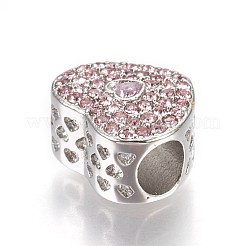 304 Stainless Steel European Beads&nbsp;STAS-O097-94A