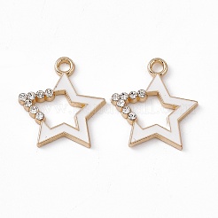 Alloy Rhinestone Pendants&nbsp;PALLOY-P287-09G-01