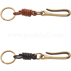 2Pcs 2 Colors Alloy U Shape Belt Hook Keychain&nbsp;KEYC-SC0001-65
