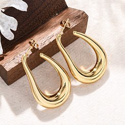 Teardrop 304 Stainless Steel Stud Earrings&nbsp;EJEW-A125-18G