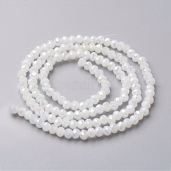 Electroplate Glass Beads Strands&nbsp;EGLA-F124-FR-A03