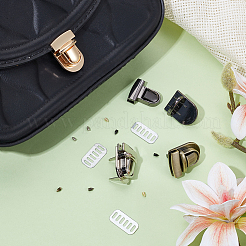4 Bags 4 Colors Arch Shaped Alloy Purse Locks&nbsp;FIND-NB0006-43