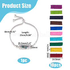 Stainless Steel Slider Bracelets&nbsp;BJEW-WH0023-33B