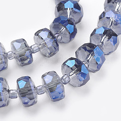 Electroplate Glass Beads Strands&nbsp;EGLA-J145-FR10mm-B01
