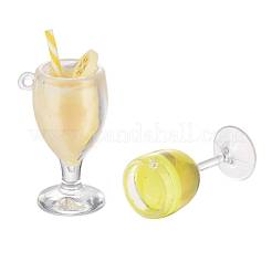 16Pcs 4 Style Imitation Juice Goblet Draft Beer Pendants&nbsp;CRES-ZZ0001-01